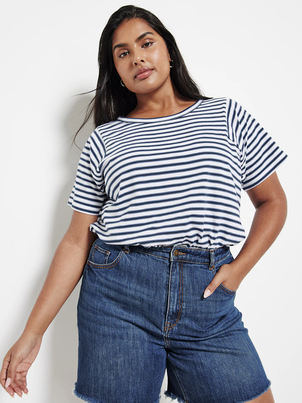 The Slouchy Stripe Tee - Image 5