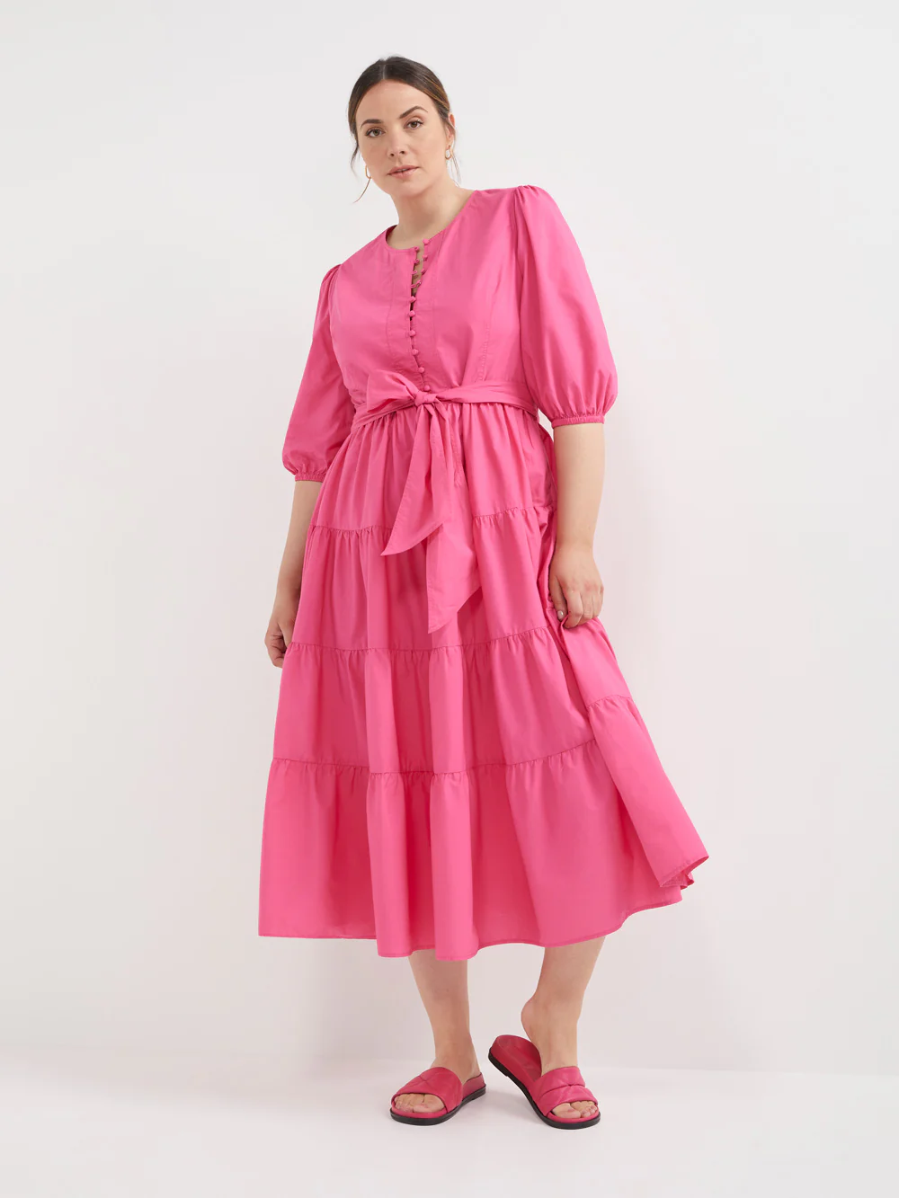 The Soft Cotton Tiered Dress - Image 6