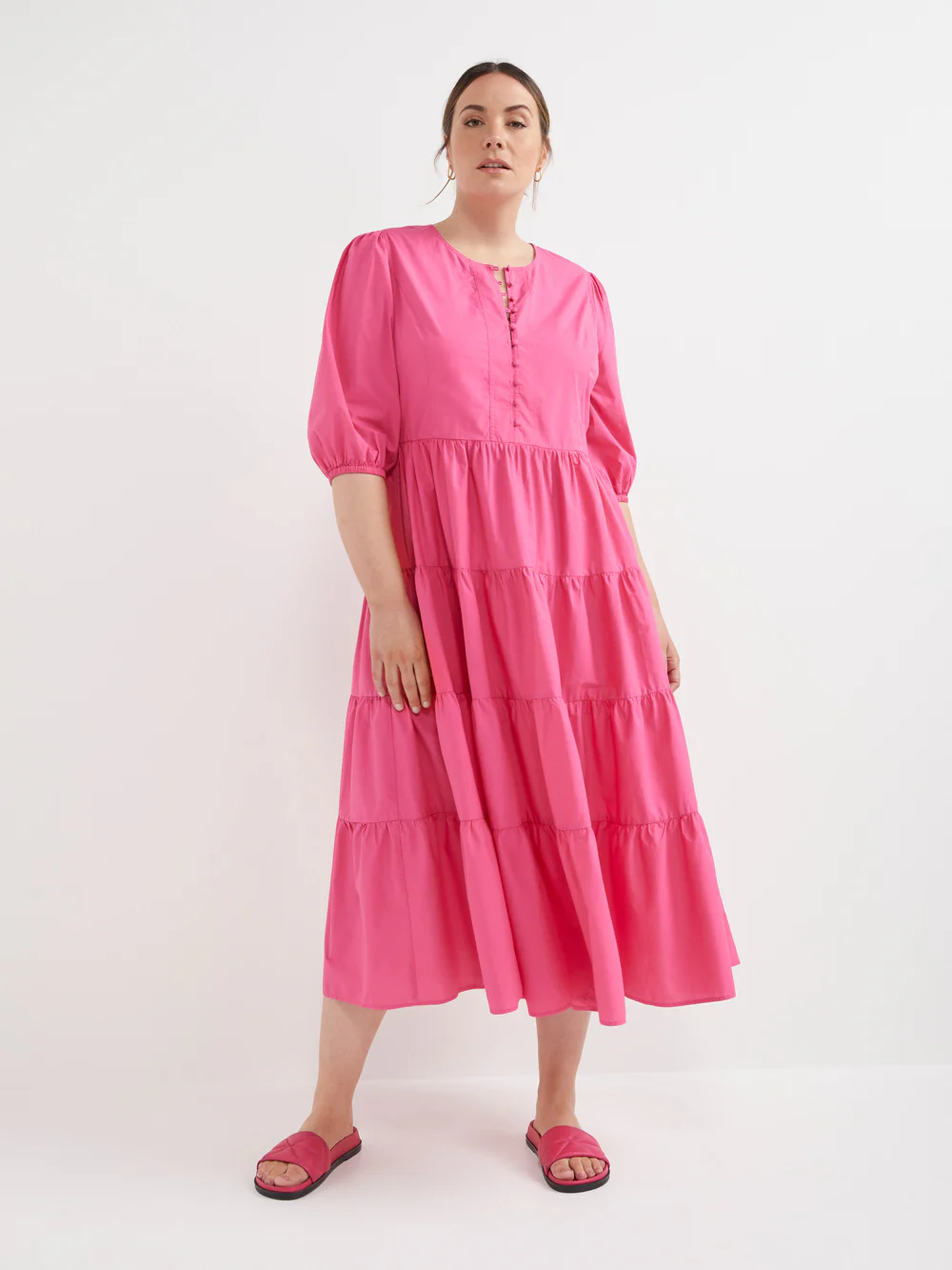 The Soft Cotton Tiered Dress - Image 7