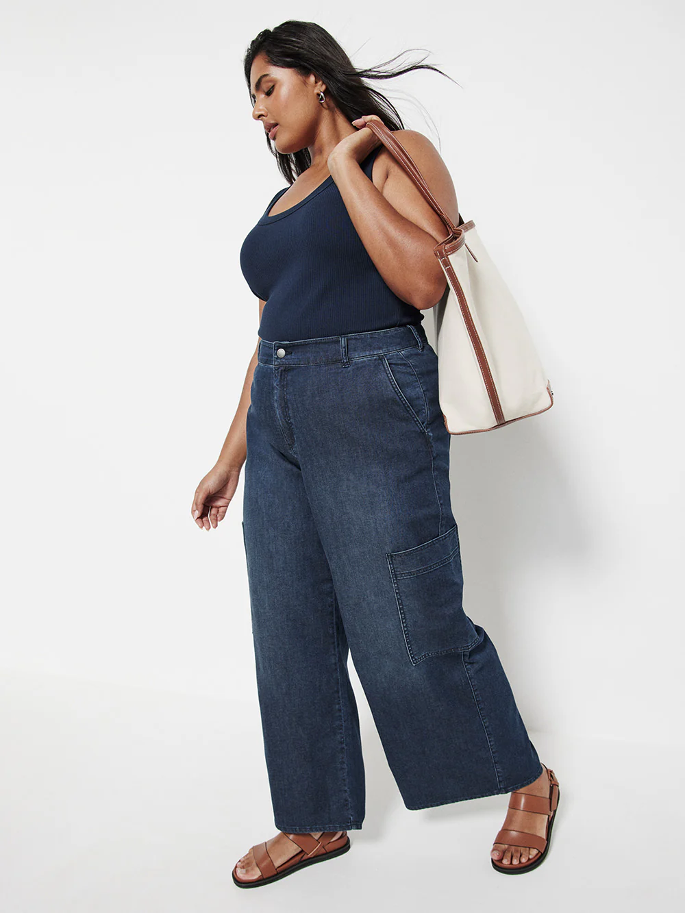 The Soft Denim Cargo Pant - Image 5