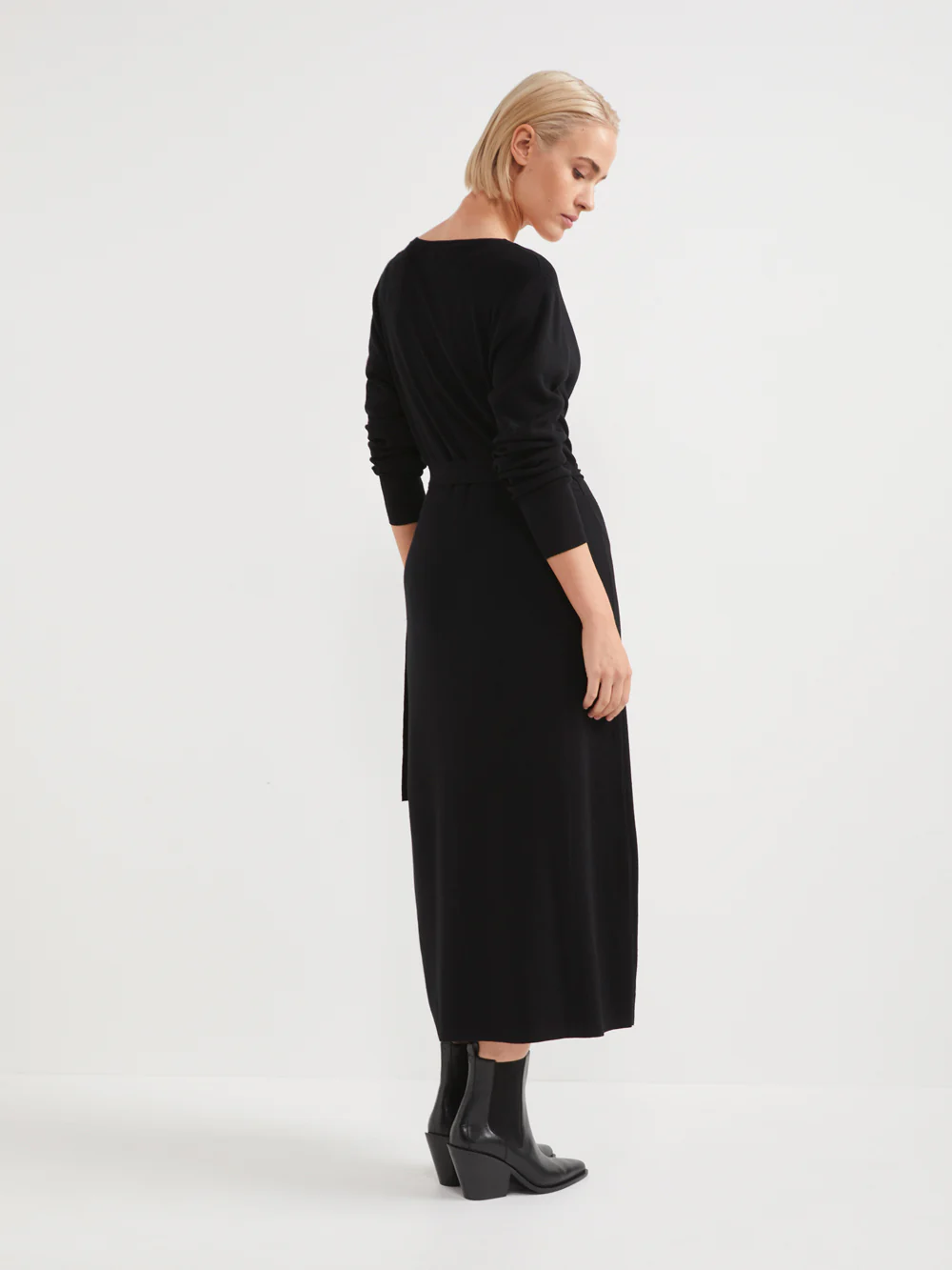 The Soft Knit Wrap Dress - Image 4
