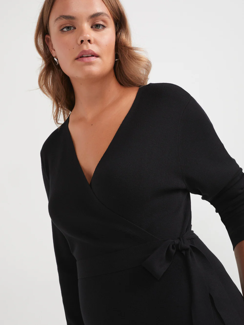 The Soft Knit Wrap Dress - Image 6