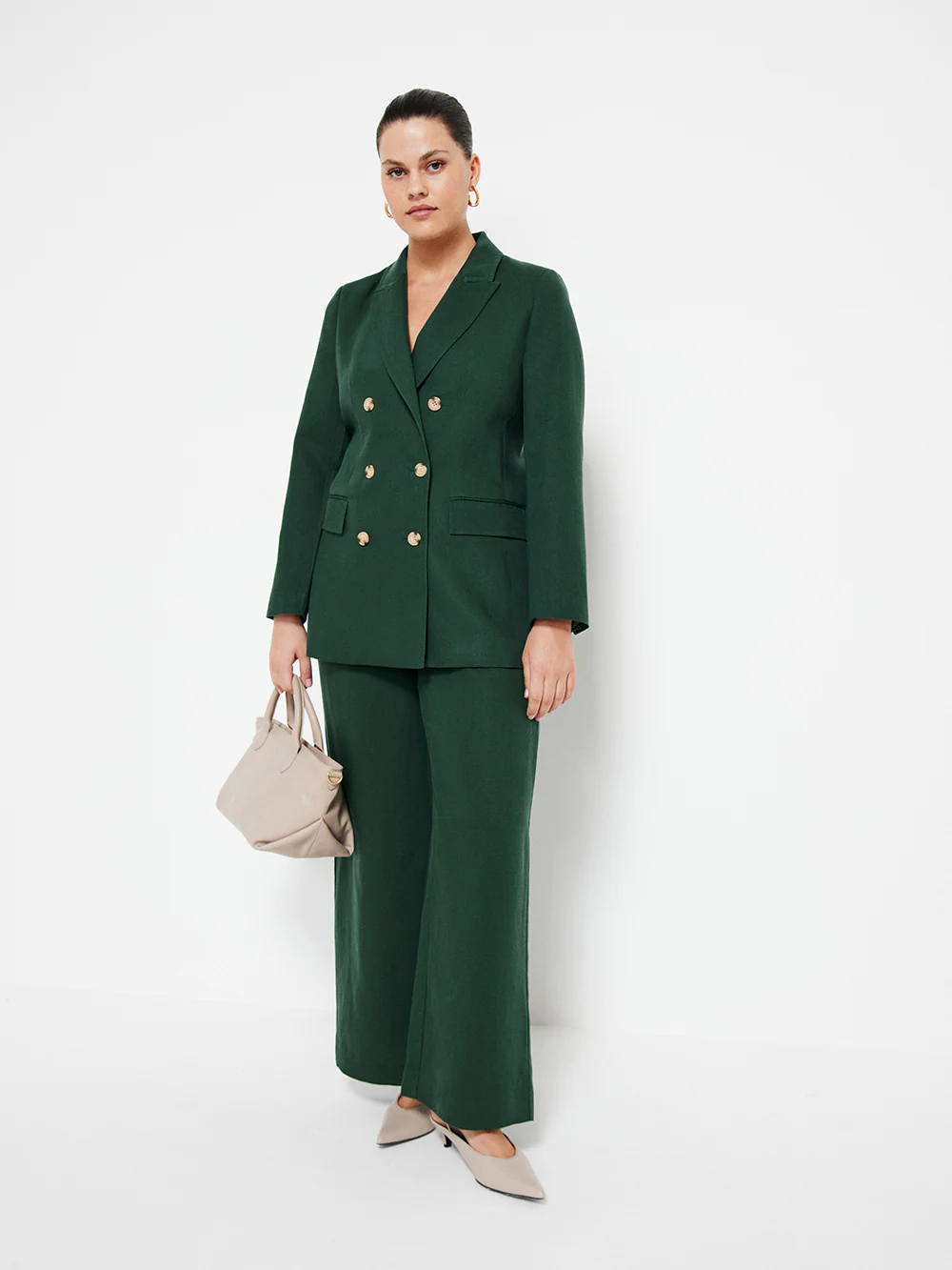 The Soft Twill Wide Leg Trouser - Image 5