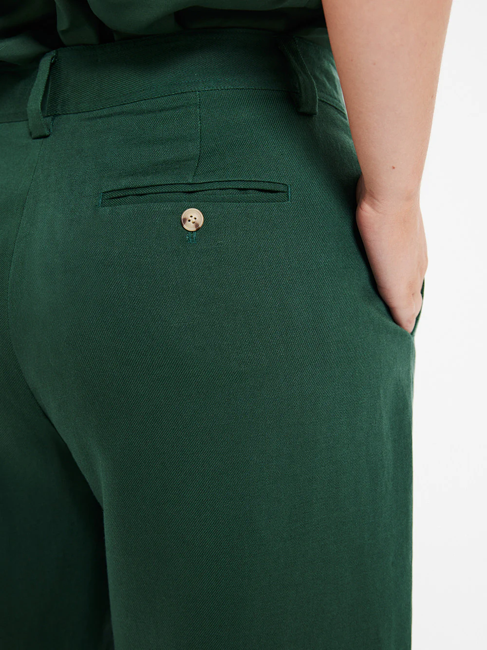 The Soft Twill Wide Leg Trouser - Image 8