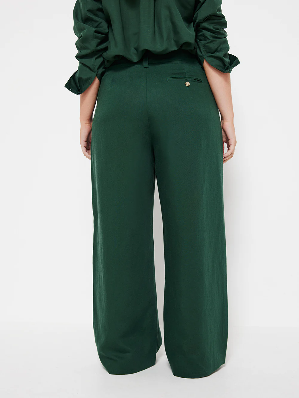 The Soft Twill Wide Leg Trouser - Image 9