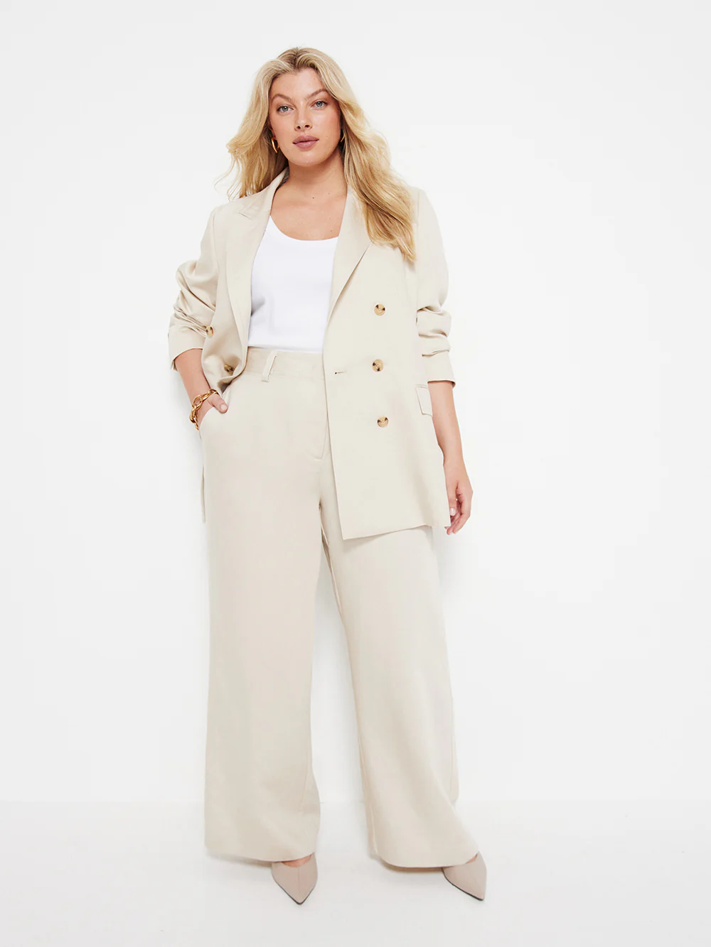 The Soft Twill Wide Leg Trouser - Image 5