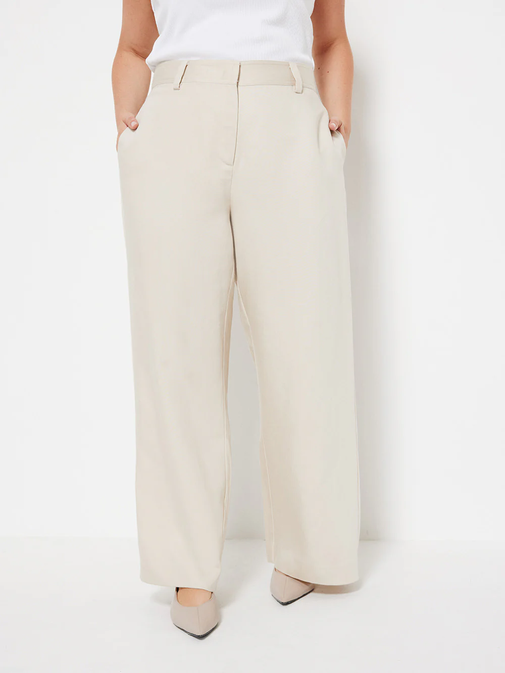 The Soft Twill Wide Leg Trouser - Image 6