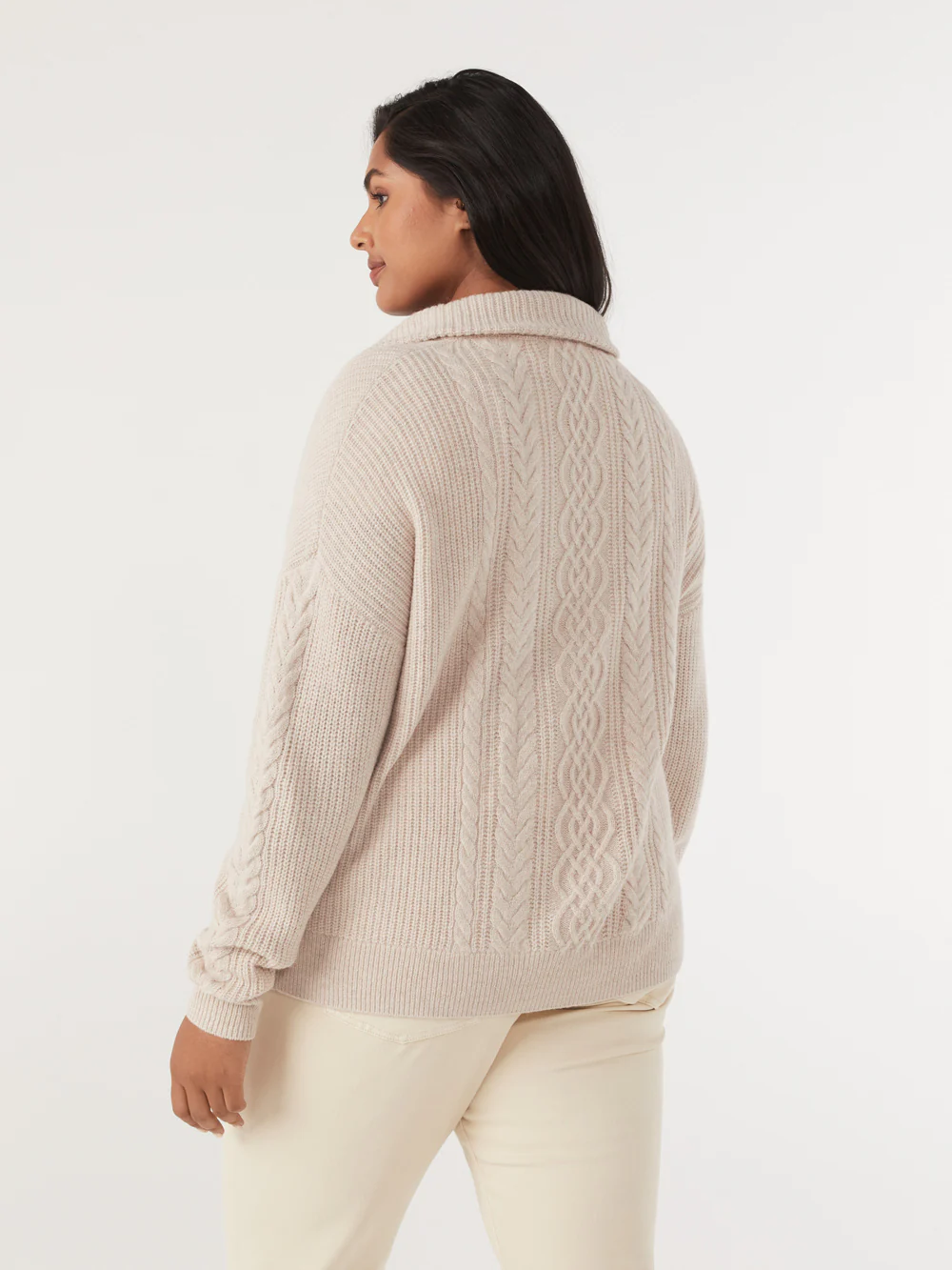 The Stitch Detail Half Zip Knit - Image 8