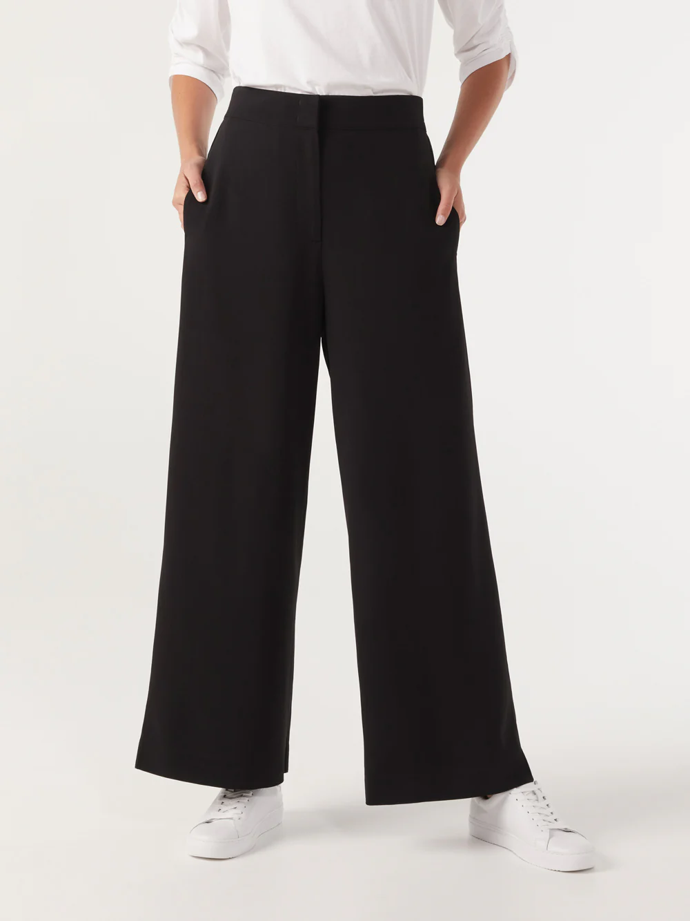 The Stretch Crepe Draped Trouser - Image 2