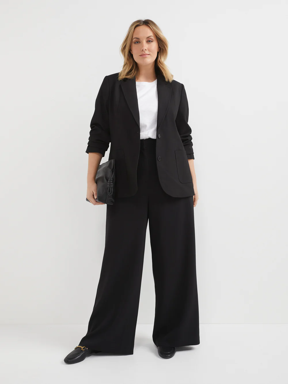 The Stretch Crepe Draped Trouser - Image 9
