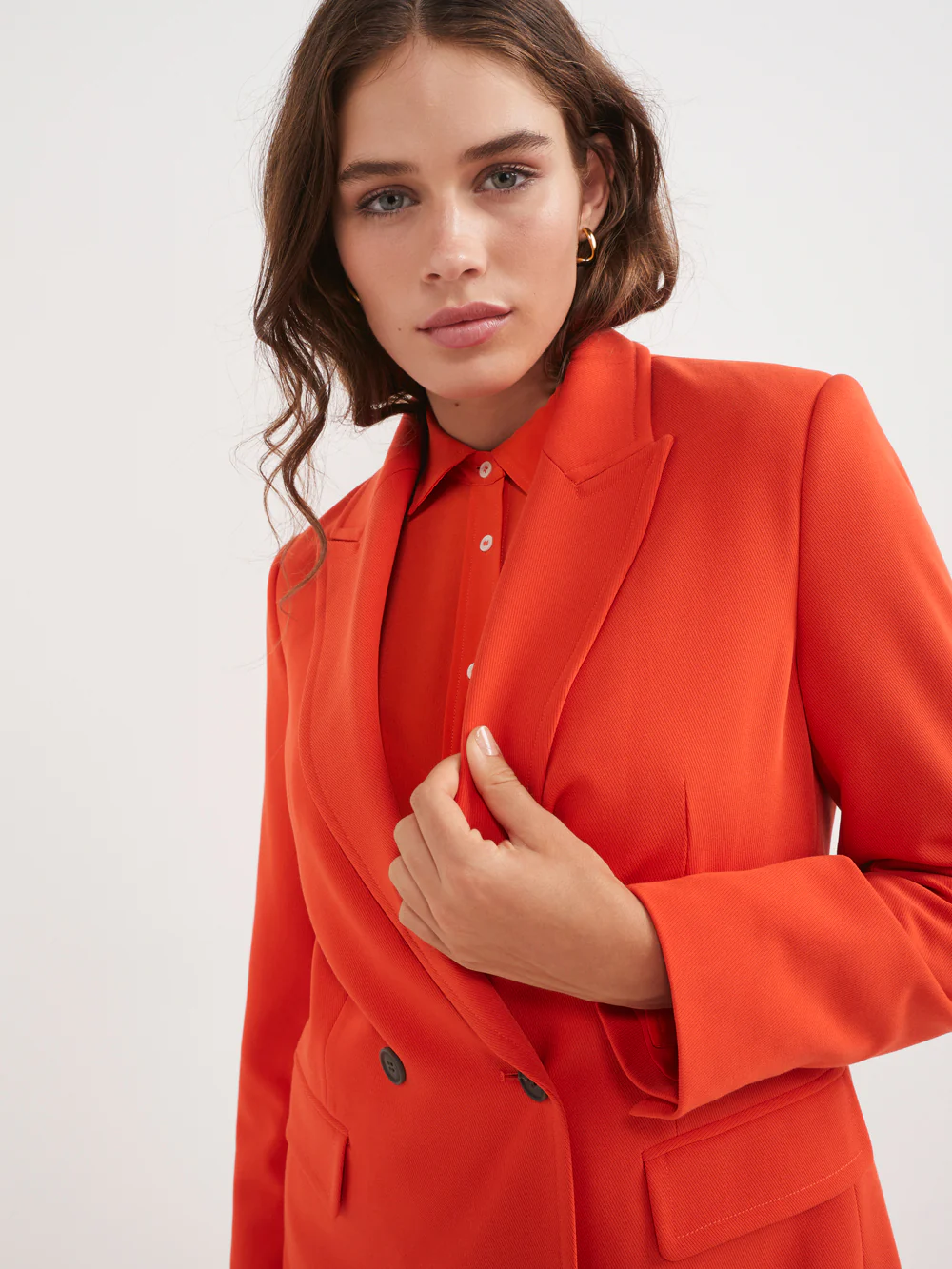 The Stretch Twill Double Breasted Blazer - Image 4