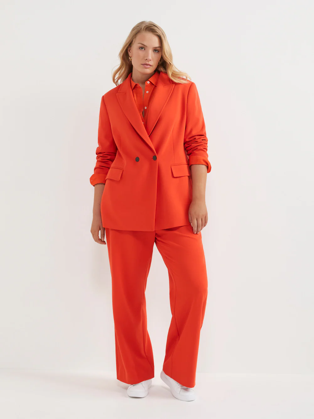 The Stretch Twill Double Breasted Blazer - Image 7