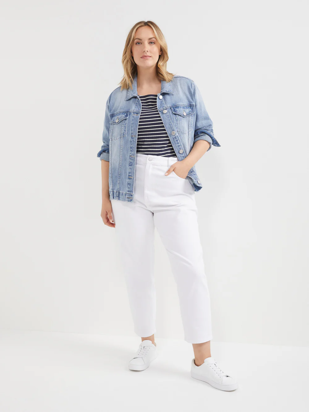 The Stripe Boat Neck Tee - Image 6