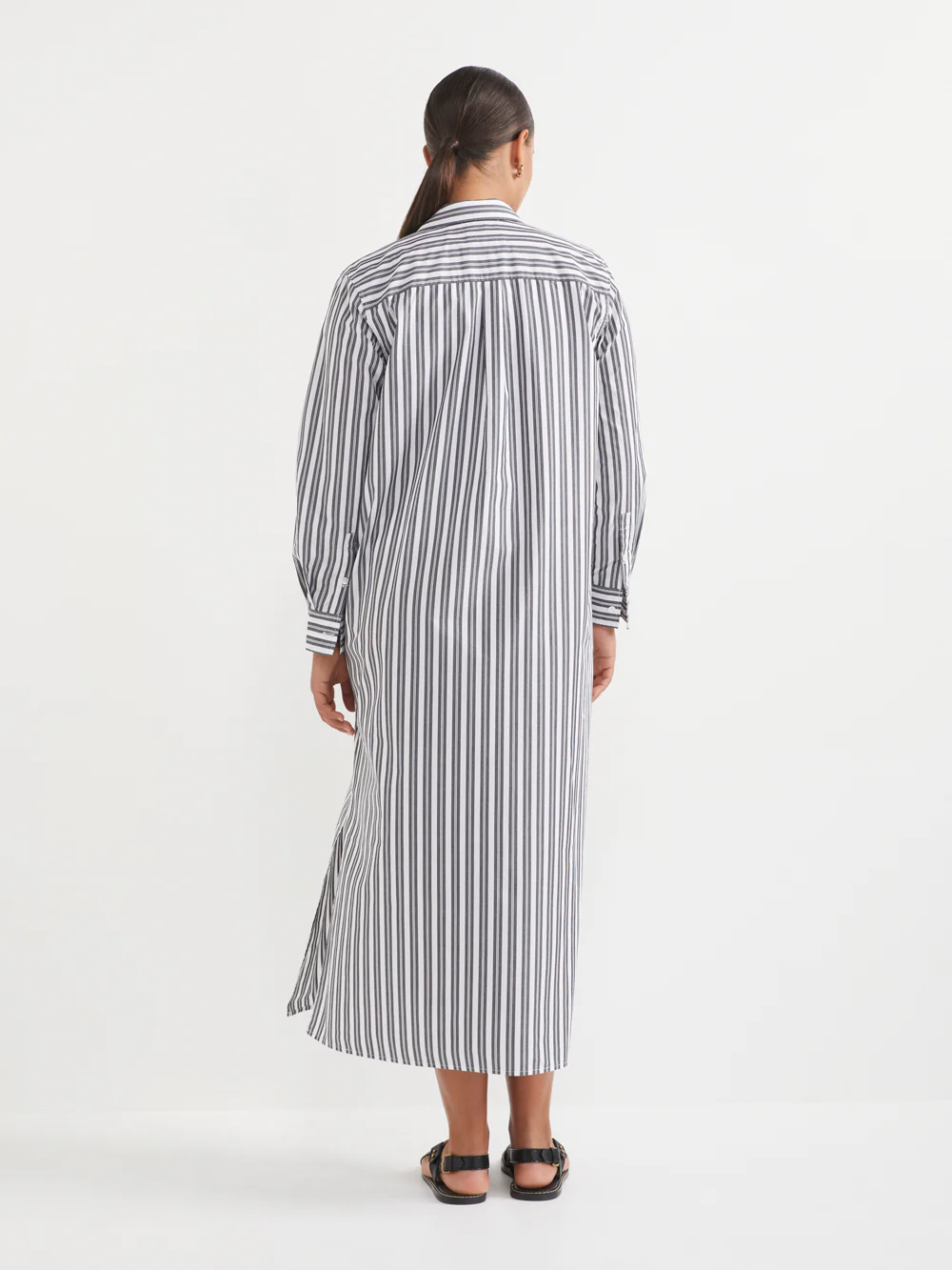 The Stripe Maxi Shirt Dress - Image 3