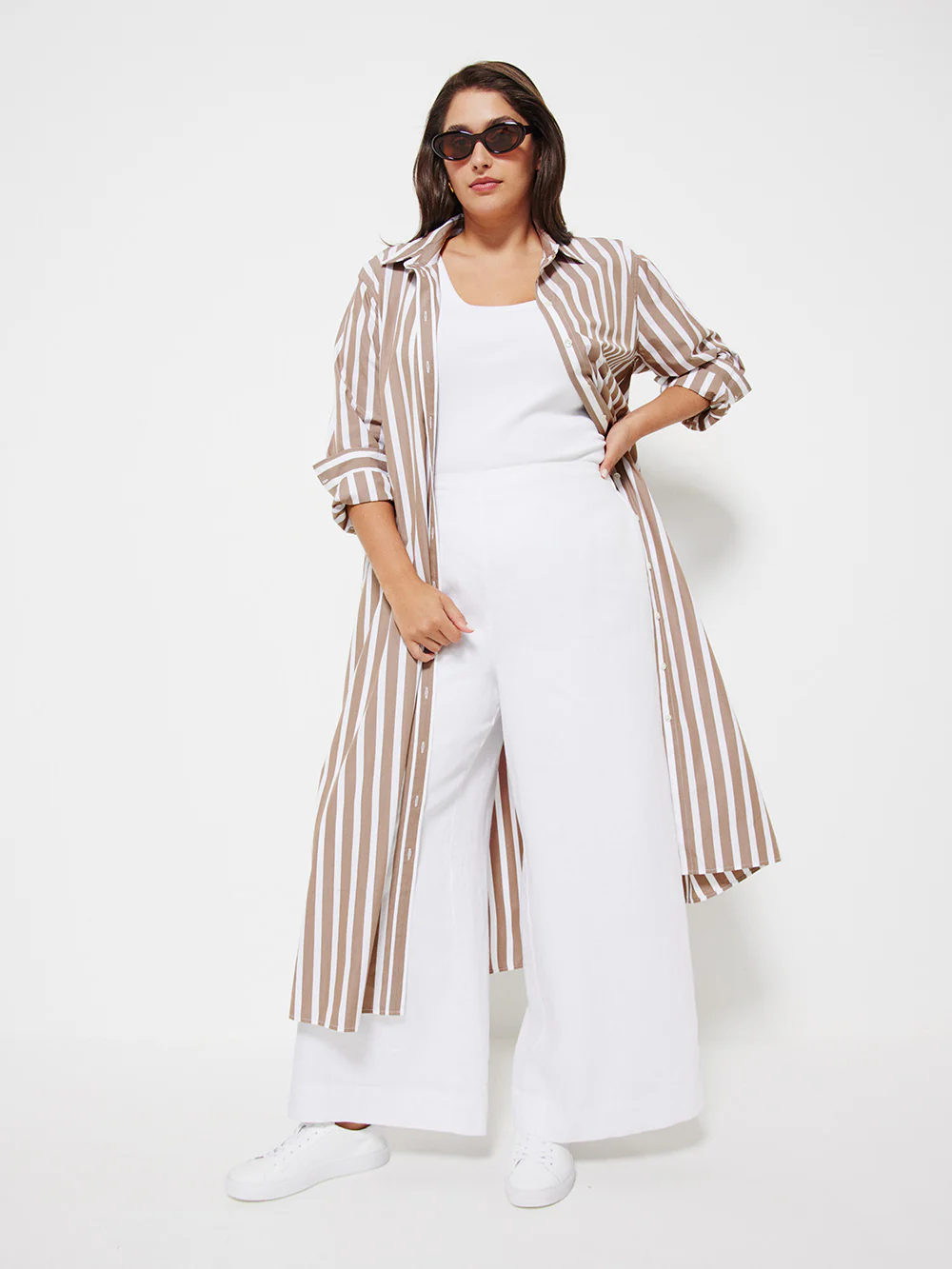 The Stripe Maxi Shirt Dress - Image 10