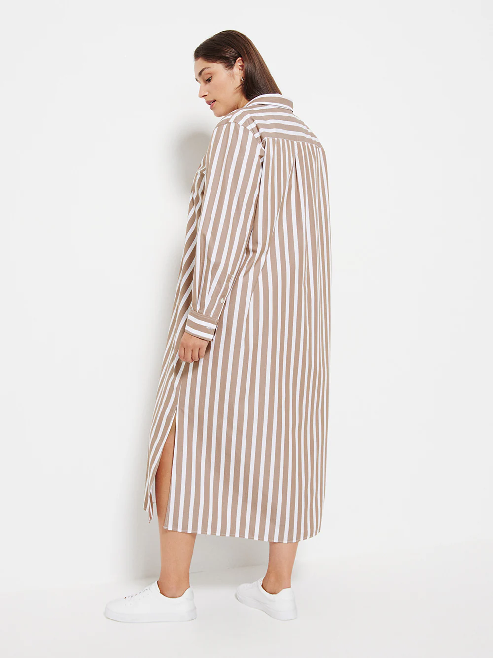The Stripe Maxi Shirt Dress - Image 9