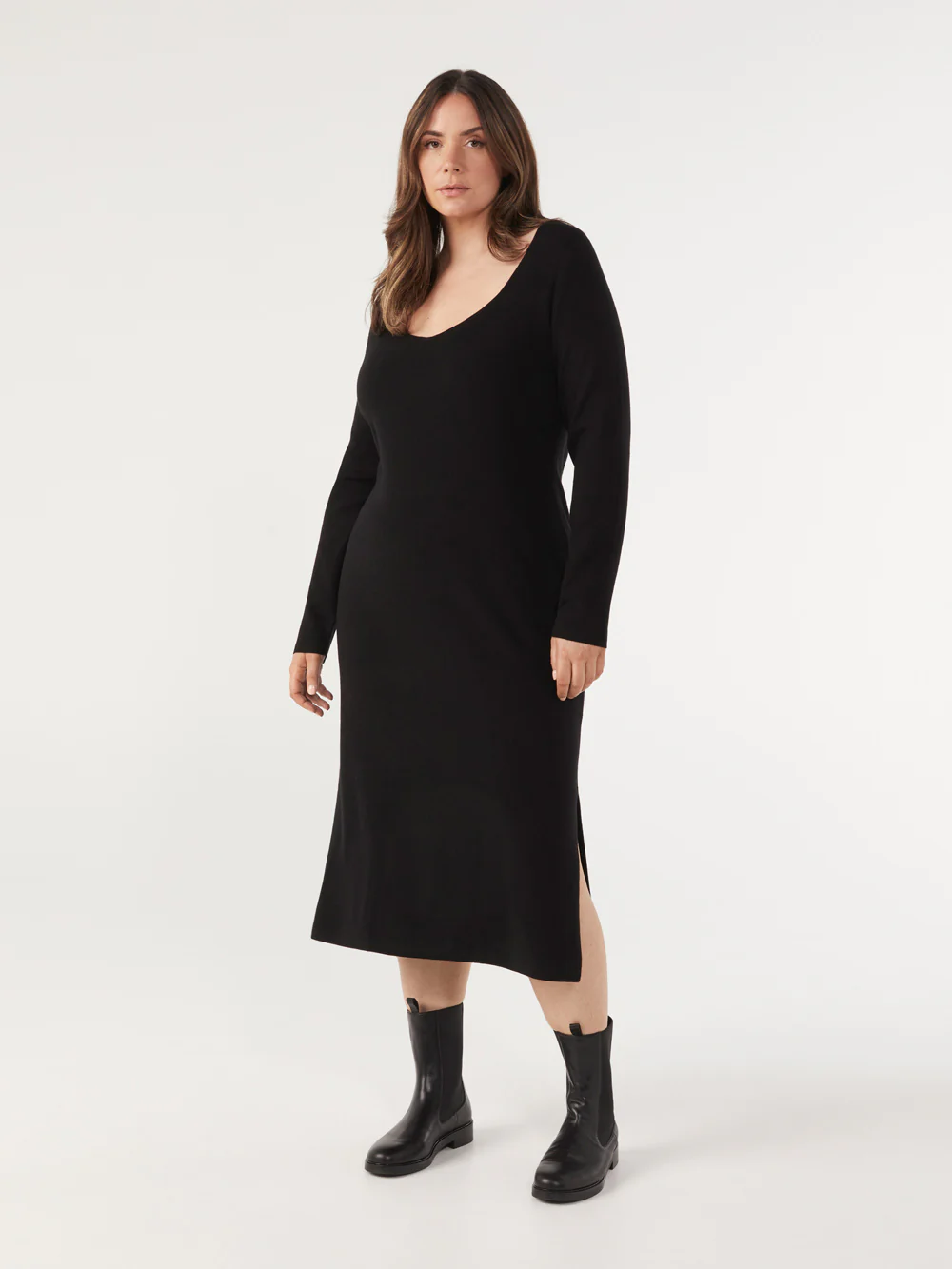 The Sweetheart Neckline Knit Dress - Image 5