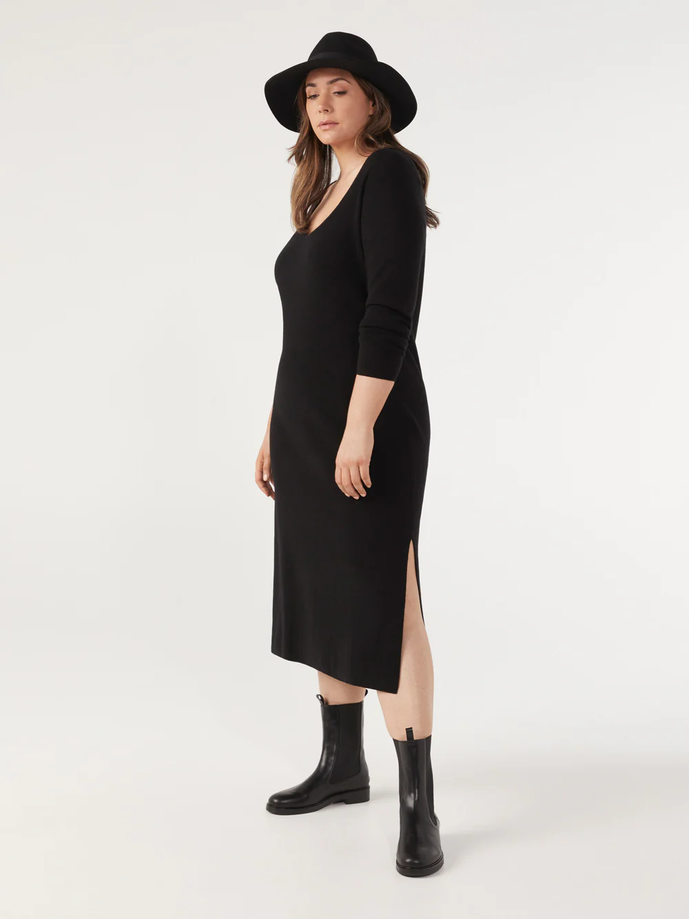 The Sweetheart Neckline Knit Dress - Image 6