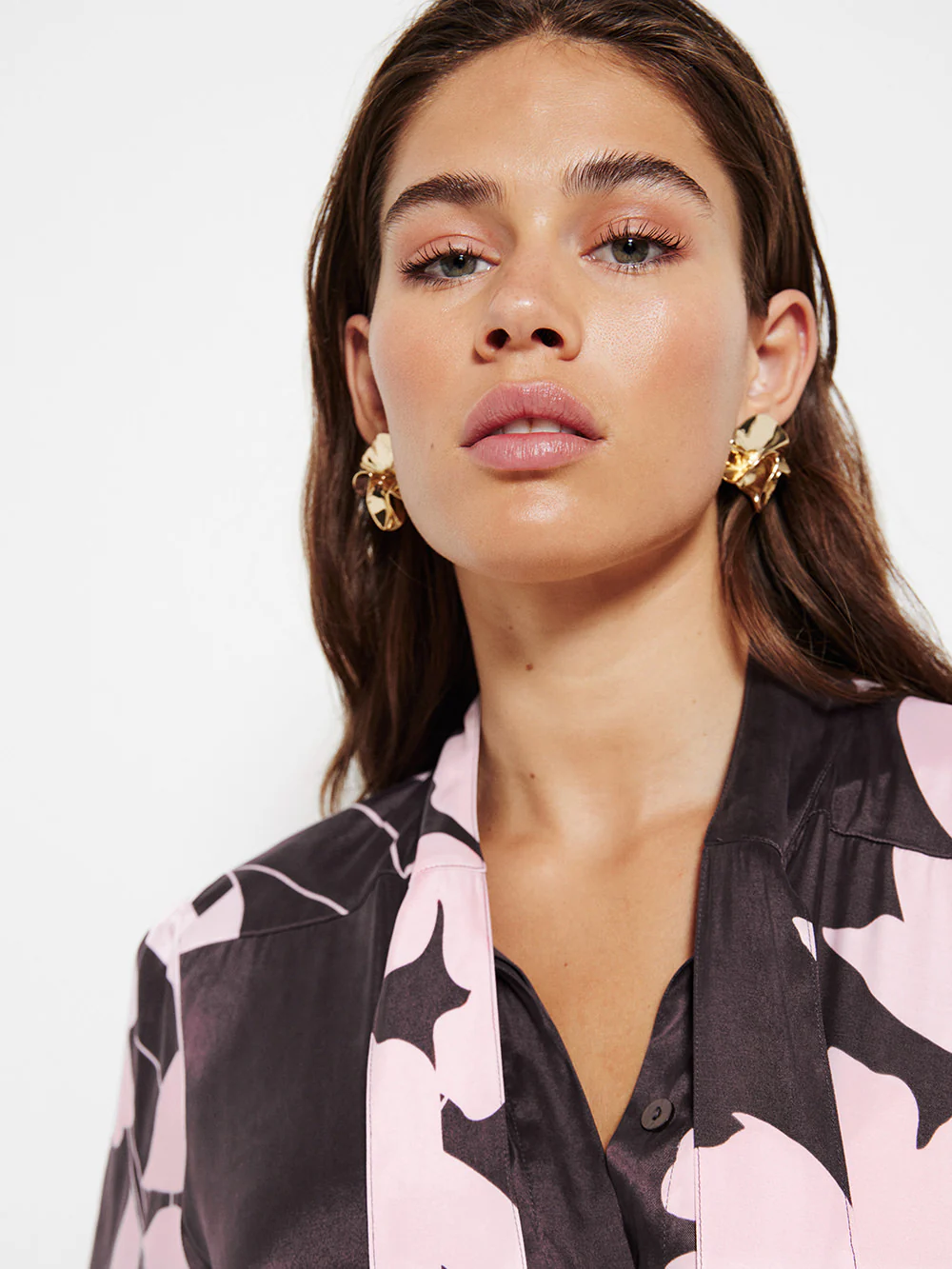 The Tie Front Print Shirt