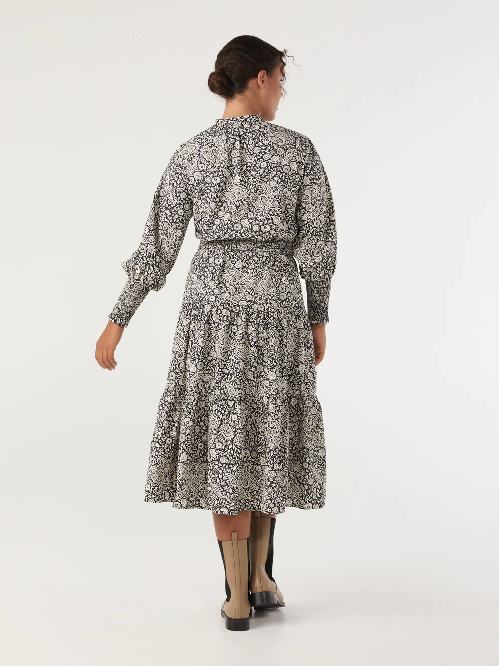 The Tiered Cotton Print Dress - Image 3