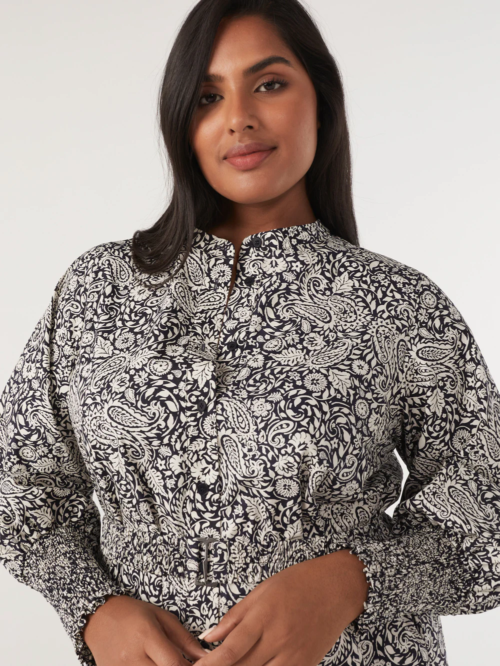 The Tiered Cotton Print Dress - Image 8