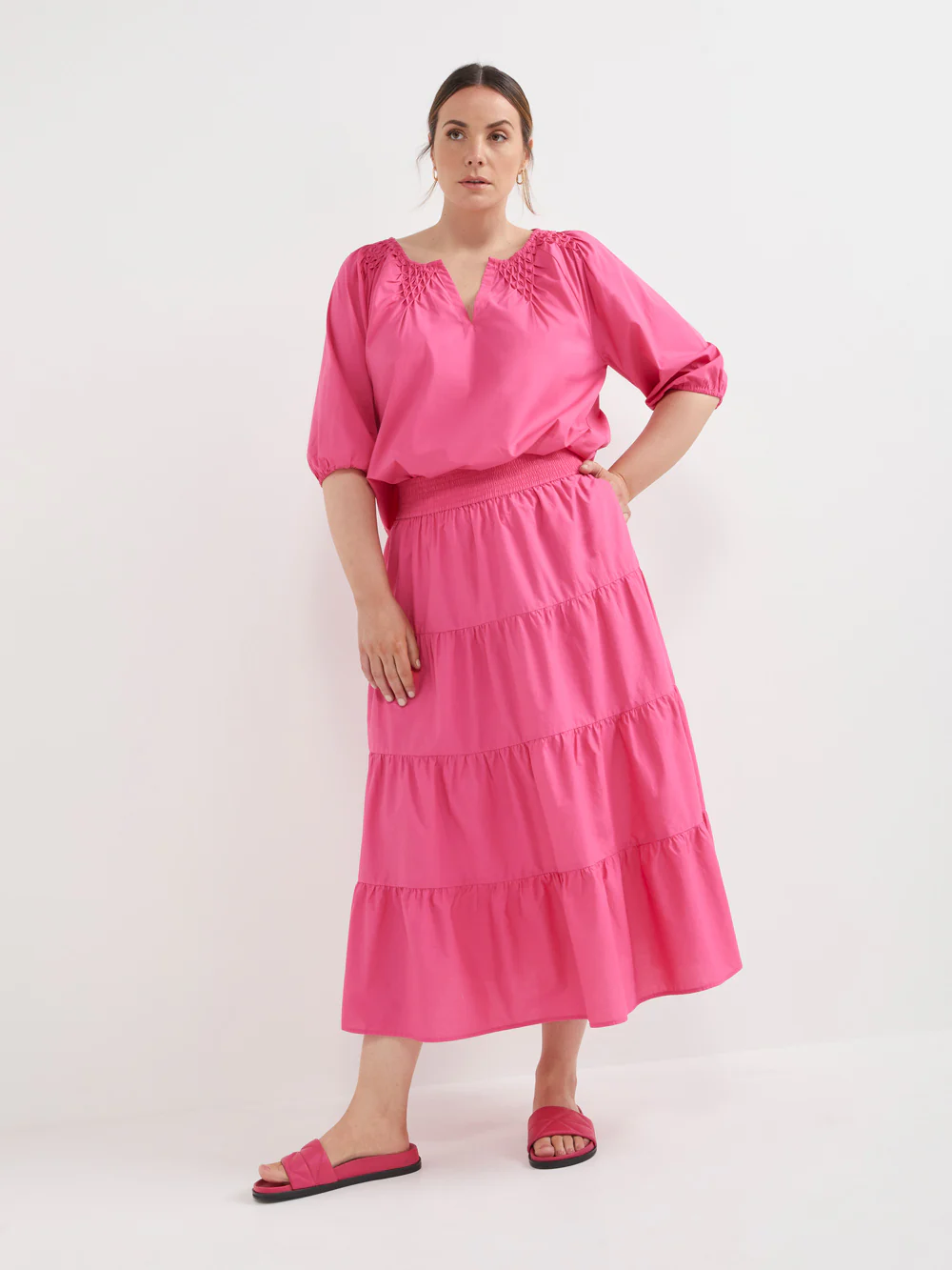 The Tiered Cotton Voile Maxi Skirt - Image 5