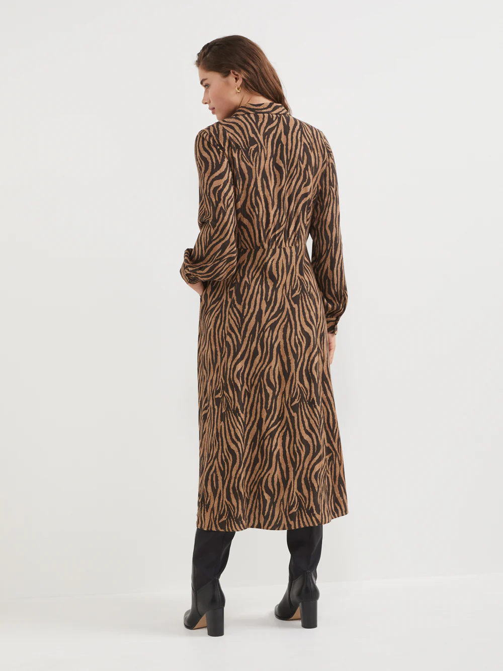 The Tiger Print Shirt Dress - Image 3