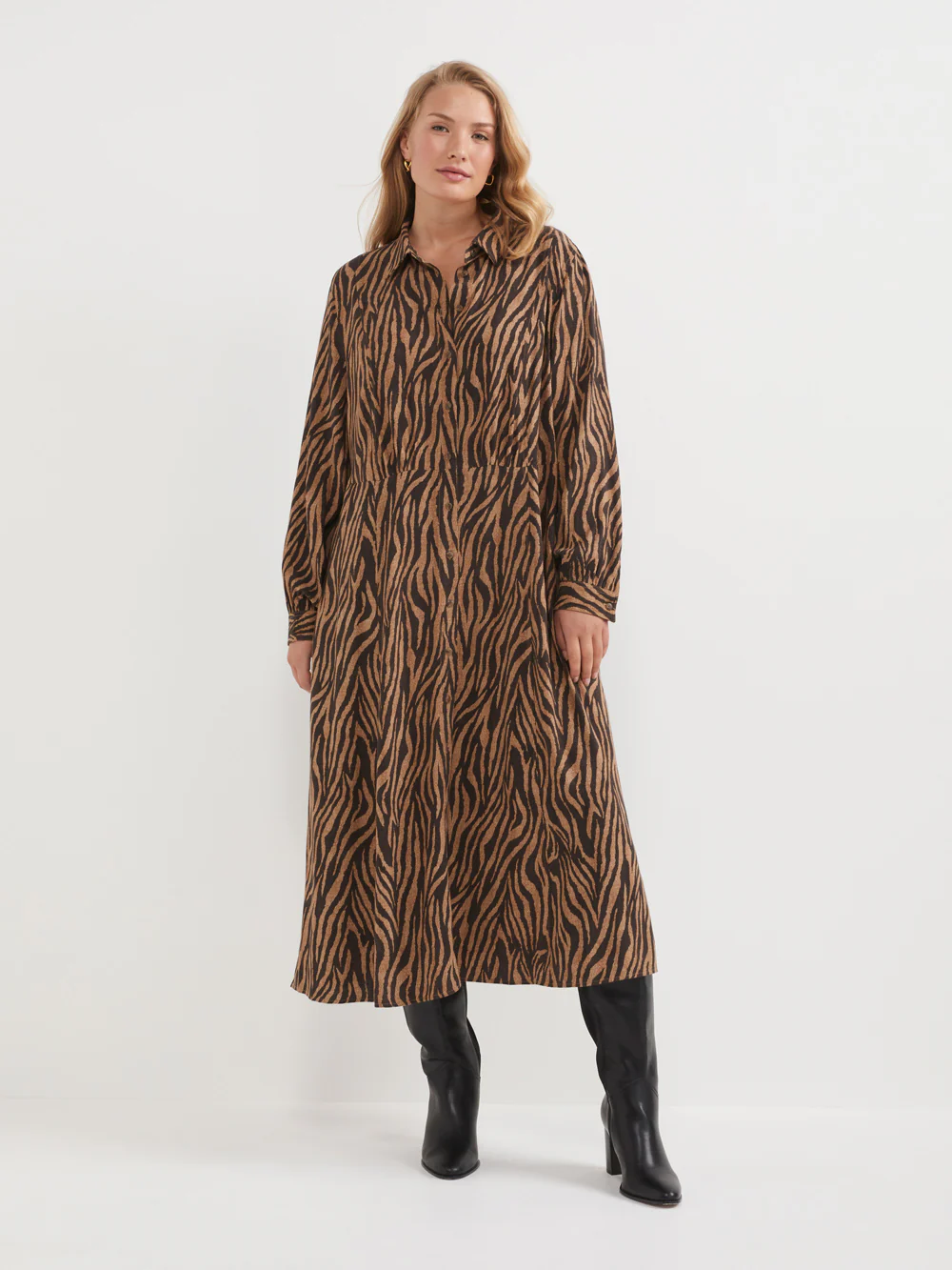 The Tiger Print Shirt Dress - Image 6