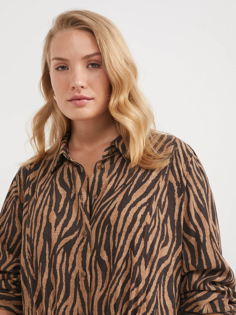 The Tiger Print Shirt Dress - Image 7