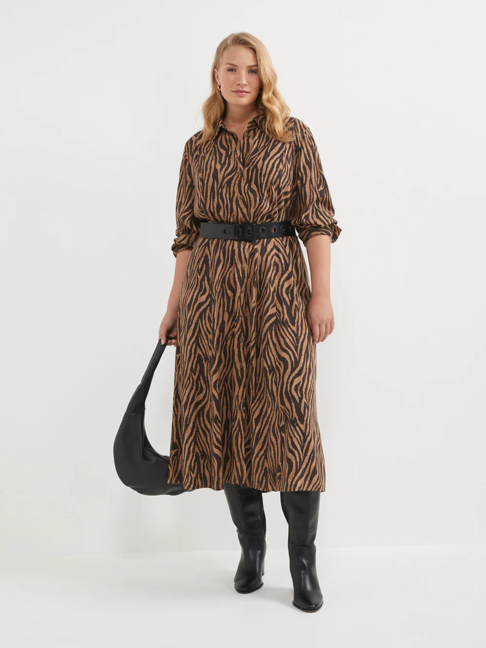 The Tiger Print Shirt Dress - Image 8