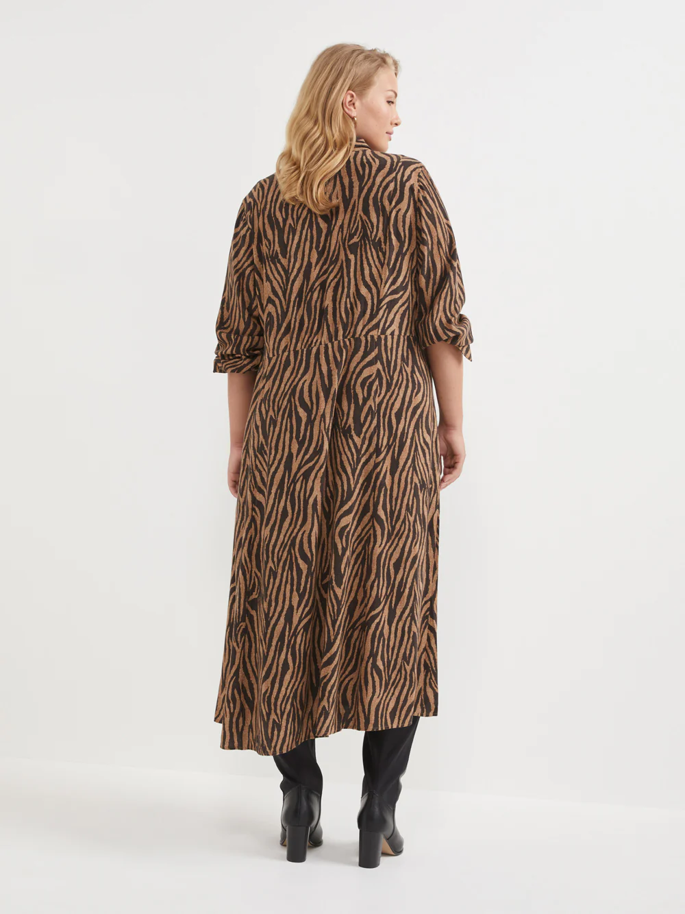 The Tiger Print Shirt Dress - Image 9