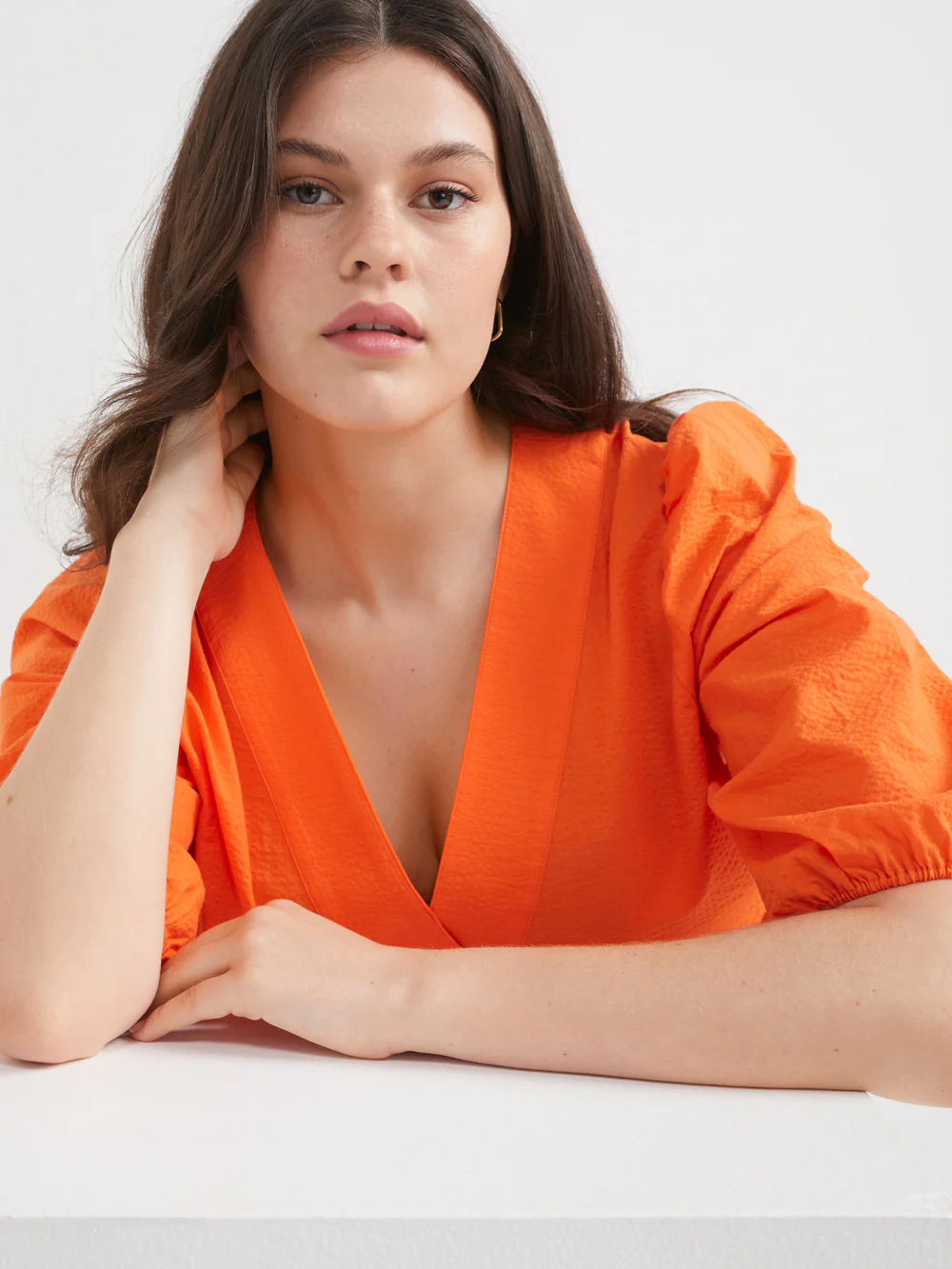 The V-Neck Seersucker Top - Image 3
