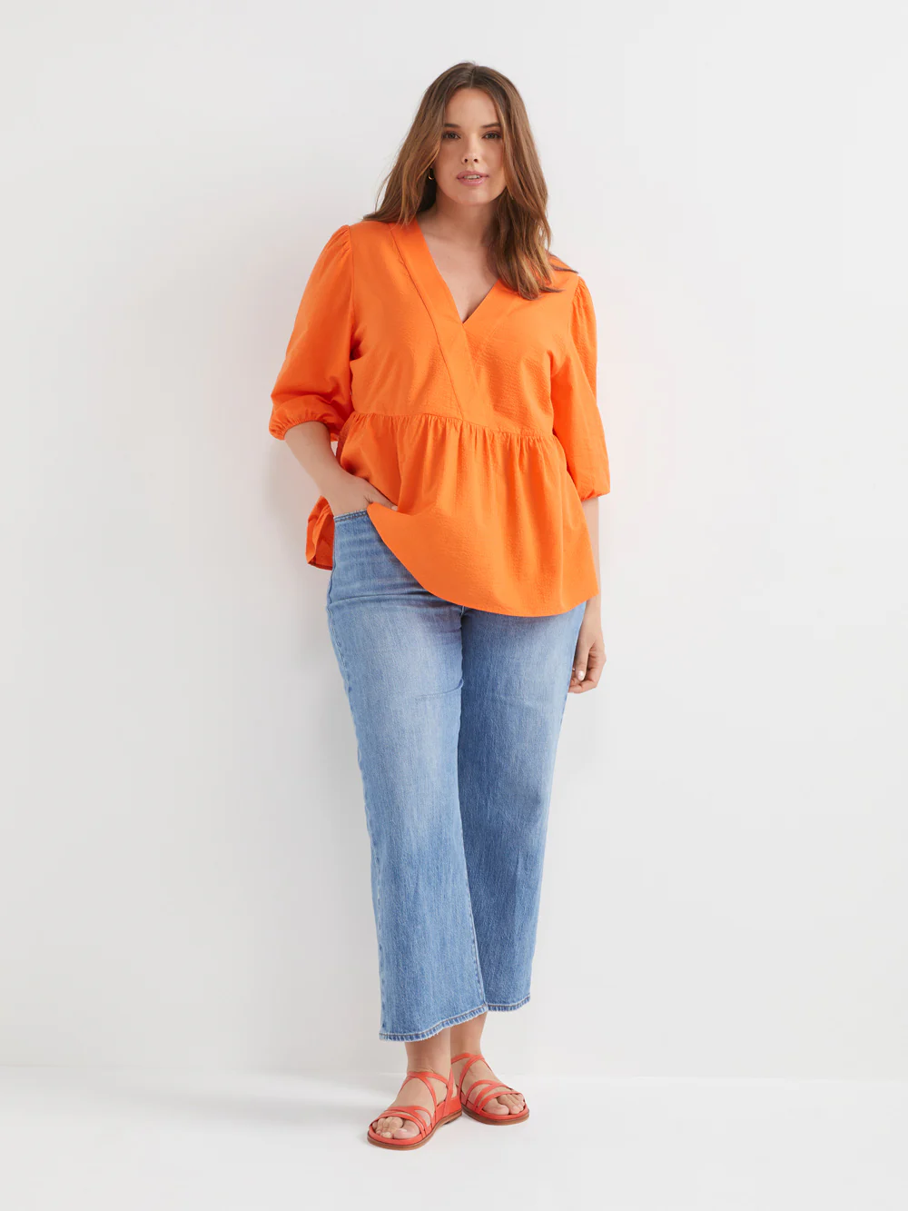 The V-Neck Seersucker Top - Image 7