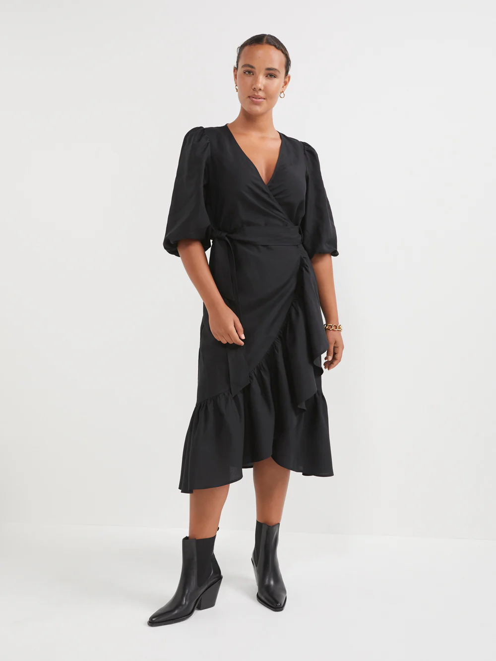 The Wrap Ruffle Dress - Image 2
