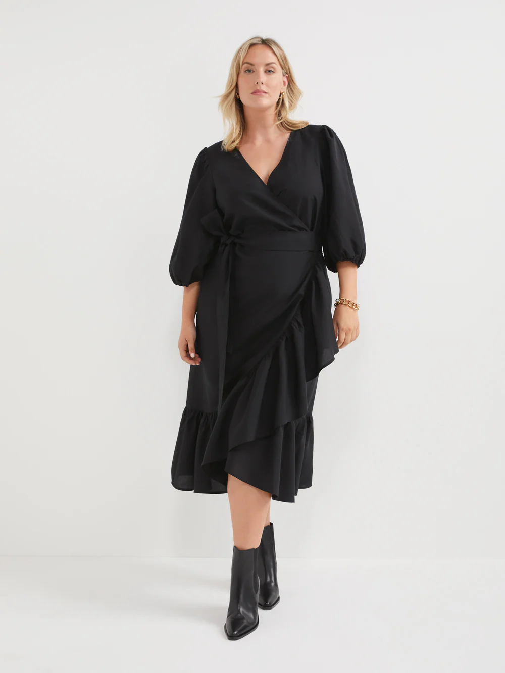 The Wrap Ruffle Dress - Image 6