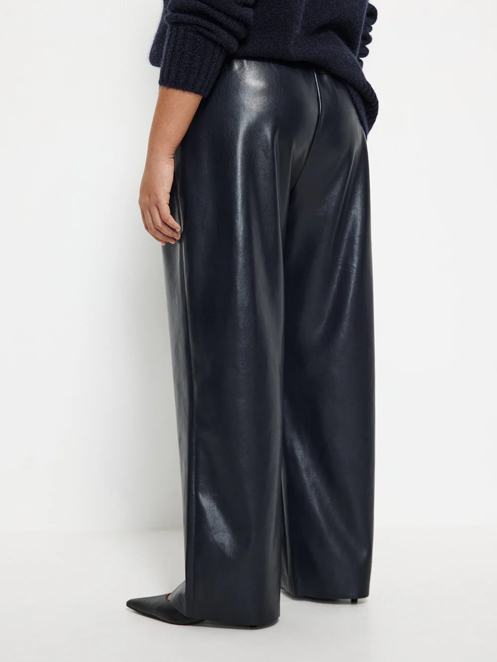 Faux Leather Pull On Pant - Image 9