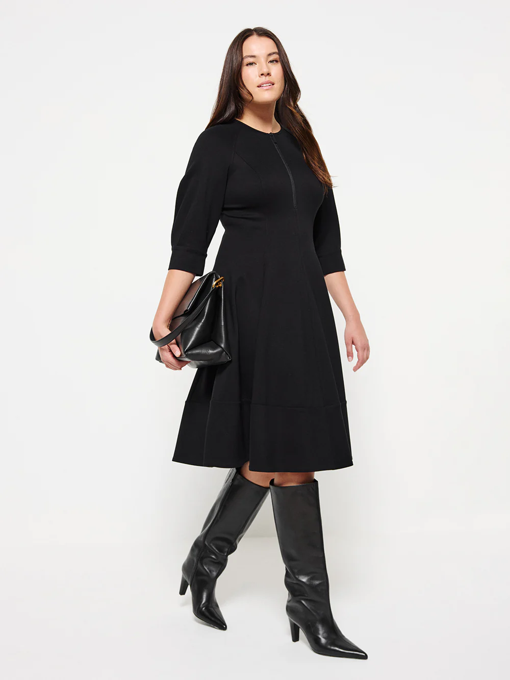 Zip Front Dress - Image 4